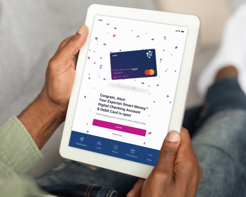 Experian announces the launch of the Experian Smart™ Money Digital Checking Account & Debit Card. (Photo: Business Wire)