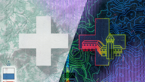 original A Swiss passport design is examined closely using ultraviolet light, revealing concealed images printed with invisible fluorescent ink. These “secret” images serve as a highly effective security element, as their intricate and hard-to-replicate details act as a natural deterrent to counterfeiting. (Graphic: Business Wire)