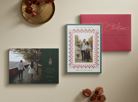 Spread holiday cheer with the new Minted and Brett Eldredge holiday card collection that incorporates lyrics from Eldredge’s beloved Christmas songs paired with artwork by Minted artists. Holiday card designs shown are by Minted artists Kayla King and Julia Murray. (Photo: Business Wire)