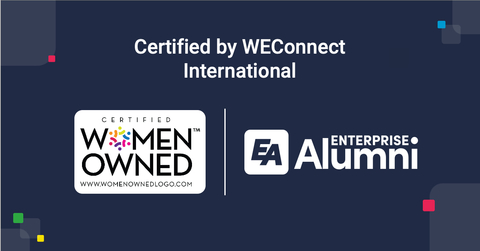 EnterpriseAlumni Certified Women's Business Enterprise (WBE) by WEConnect International (Graphic: Business Wire)