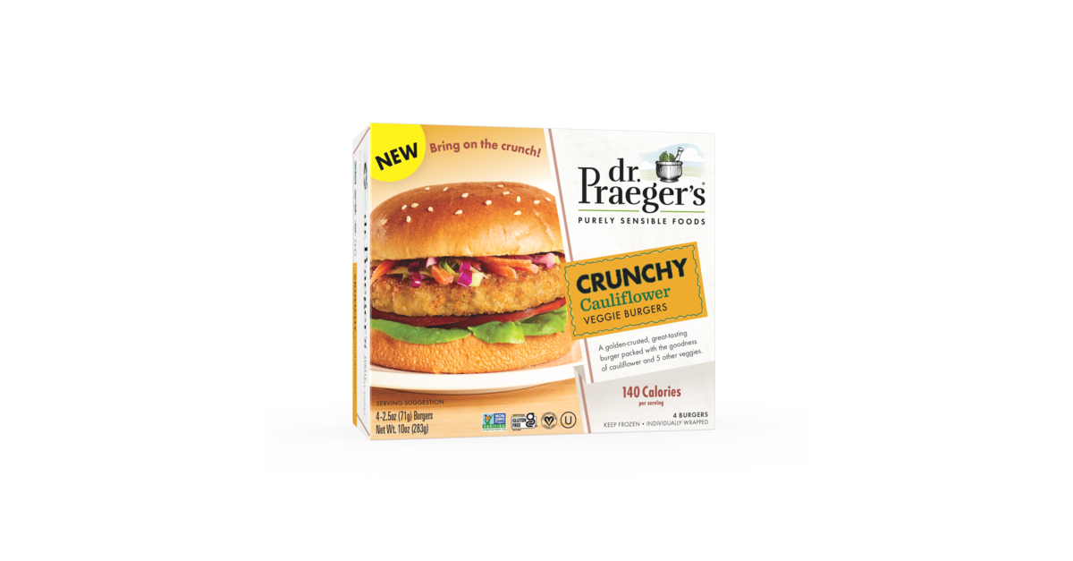 Dr. Praeger’s Reimagines the Veggie Burger With New Crunchy Burger