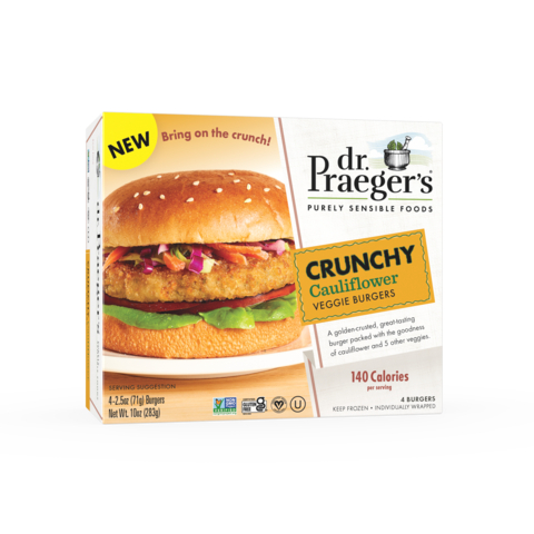 original Dr. Praeger’s Reimagines the Veggie Burger with new Crunchy Burger Launch (Photo: Business Wire)