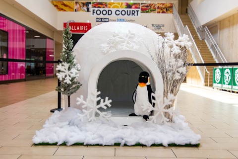 OHVA student Dakota Moore's playhouse design on display at Eastwood Mall in Niles, OH. Photo courtesy of the Moore family.