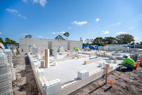 Like a real-life LEGO set, crews put together RENCO's first multifamily residential development in South Florida. (Photo: RENCO USA)