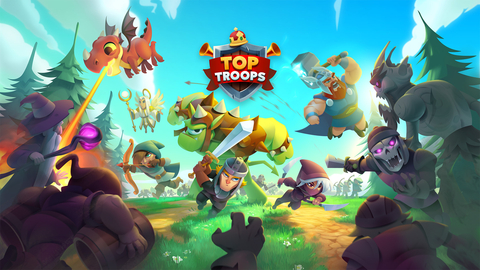 Zynga Inc., a wholly-owned publishing label of Take-Two Interactive Software (NASDAQ: TTWO), today announced that its studio, Socialpoint, launched Top Troops, a new mobile game that blends mobile strategy, RPG, and merge mechanics to create a thrilling medieval fantasy adventure of combat and conquest. (Graphic: Business Wire)