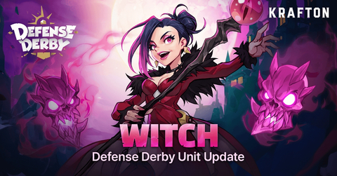 Defense Derby Introduces a new magic-type unit ‘Witch’ with the October Update (Graphic: KRAFTON)