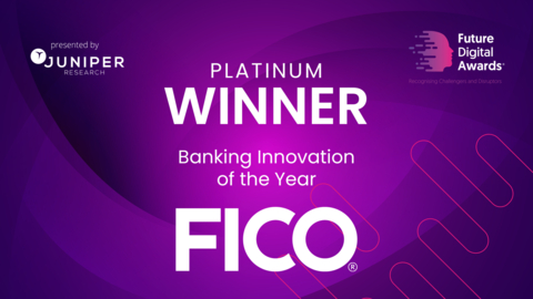 FICO Platform won the 2023 Future Digital Award for Banking Innovation of the Year (Graphic: FICO)