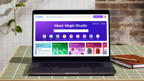 Canva, the world’s only all-in-one visual communication platform, celebrates 10 years of innovation with the launch of Canva’s Magic Studio. (Graphic: Business Wire)