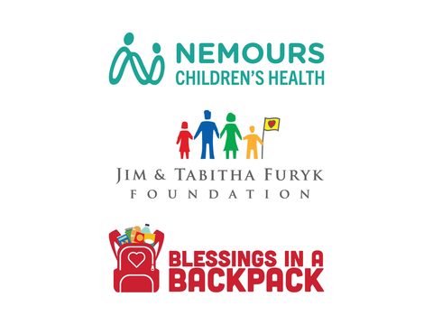Blessings in a Backpack and Nemours Children’s Health and the Jim & Tabitha Furyk Foundation Logo