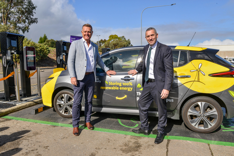 From left to right: Flinders University Vice-Chancellor, Professor Colin Stirling, and South Australia Minister for Infrastructure and Transport, Energy and Mining, Tom Koutsantonis (photo courtesy of ENGIE)