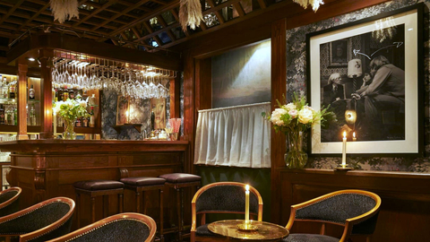 Andy's (Warhol) Cocktail Bar at Hotel Diplomat (1911) Stockholm, Sweden. Credit Historic Hotels Worldwide and Hotel Diplomat.