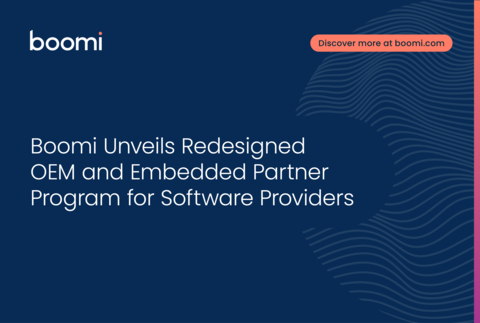Boomi面向软件提供商推出重新设计的OEM和嵌入式合作伙伴计划（图示：美国商业资讯）