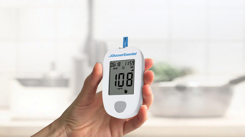 The new iGlucose Essential from Smart Meter is lightweight and ergonomically designed to make testing easy (Photo: Business Wire)