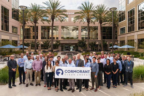 The Cormorant team poses in front of Fluor's Aliso Viejo, California office. (Photo: Business Wire)