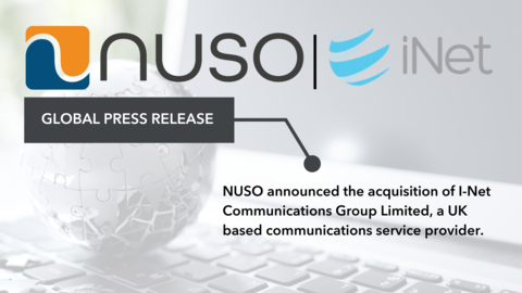 original NUSO Acquires UK Communications Service Provider. (Graphic: Business Wire)