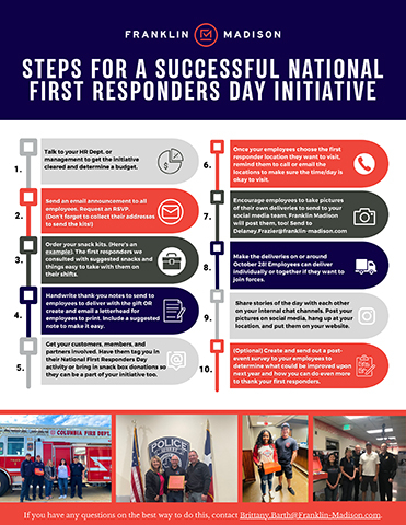 Franklin Madison Encourages Corporations Nationwide to Honor First Responders Day Through New Initiative