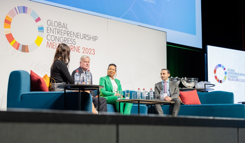 Monshaat’s participation at the Global Entrepreneurship Congress 2023 in Melbourne (Photo: AETOSWire)