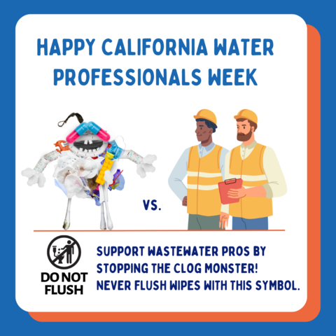 Celebrate Water Professionals Appreciation Week by always looking for the "Do Not Flush" symbol on wipes. If you see it, that wipe goes in the trash and never the toilet. (Graphic: Business Wire)