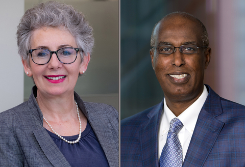 Dr. Karina Davidson, left, and Dr. Said Ibrahim, right, were recently elected to the National Academy of Medicine. (Credit: Northwell Health)