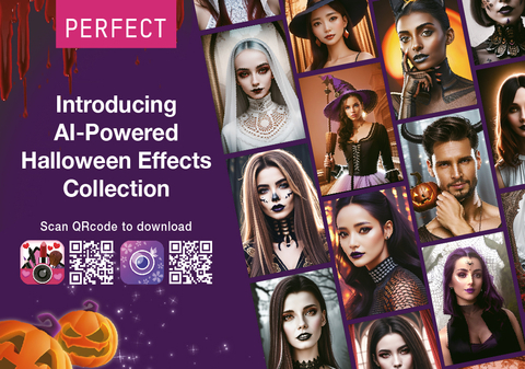 Embrace the Halloween Fun with New Generative AI Features and Spooky-Themed Content Across Perfect Corp.’s Suite of YouCam Apps (Graphic: Business Wire)