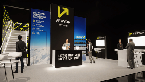 Veryon’s booth rendering for NBAA-BACE (Photo: Business Wire)