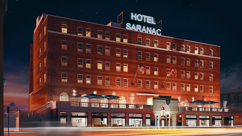 Hotel Saranac, Curio Collection by Hilton (1927) Saranac Lake, New York. Credit: Historic Hotels of America and Hotel Saranac.