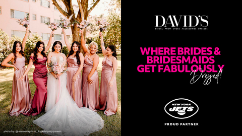 David's Bridal to capture kisses in partnership with the New York Jets. (Photo: Business Wire)