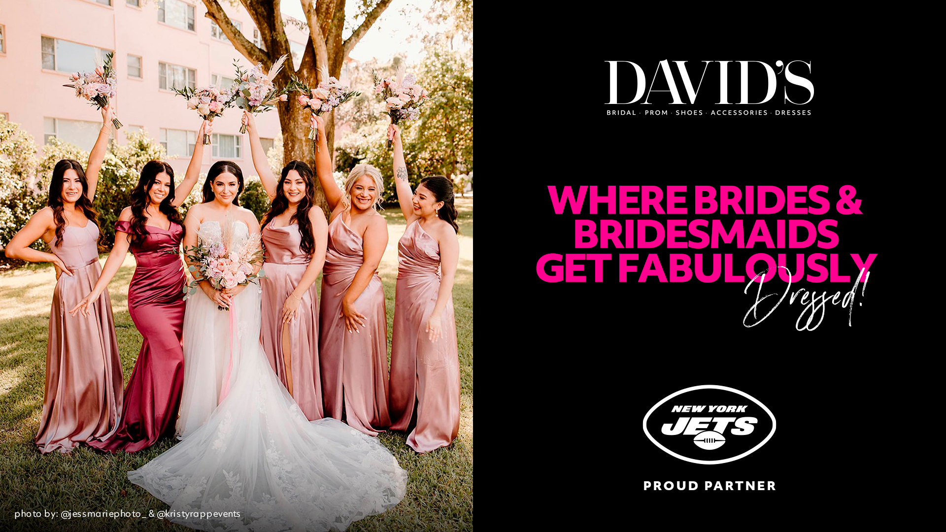 David's Bridal to Capture Kisses in Partnership with the New York Jets
