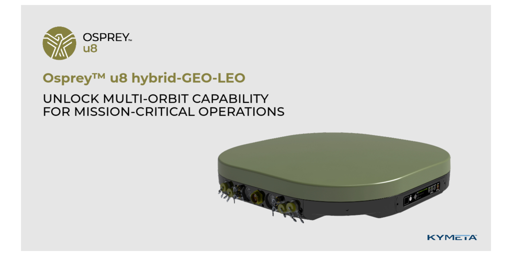  Kymeta lancia la prima antenna a pannello piatto multi orbita e in movimento per il settore militare