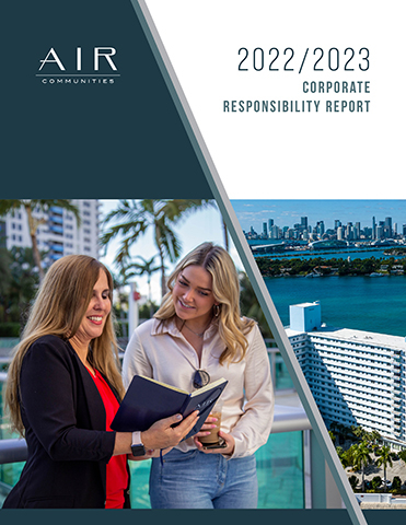 AIR Communities Publishes 2022/2023 Corporate Responsibility Report