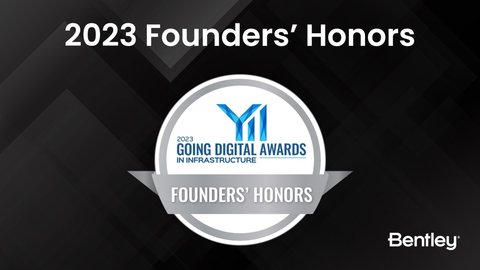 During the 2023 Year in Infrastructure and Going Digital Awards event, 15 projects were recognized for Founders' Honors. (Graphic: Business Wire)