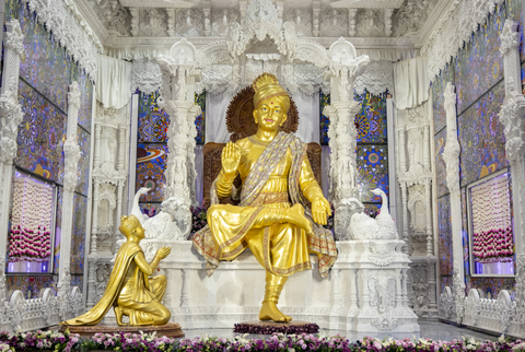 BAPS Swaminarayan Akshardham in Robbinsville, N.J. held its opening ceremony on October 8, 2023. It is believed to be the largest Hindu temple in the Western Hemisphere. (Photo: BAPS)
