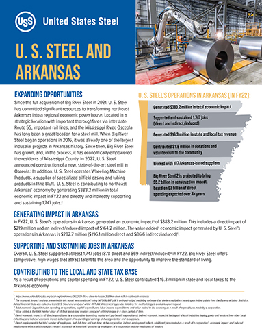 thumbnail U. S. Steel and Arkansas: Economic and Community Impact