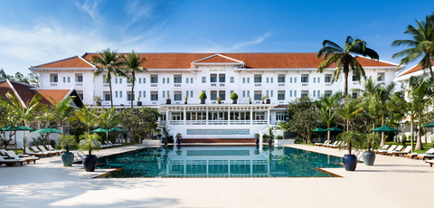 Raffles Grand Hotel D'Angkor (1932) Siem Reap, Cambodia. Credit: Historic Hotels Worldwide and Raffles Grand Hotel D'Angkor.