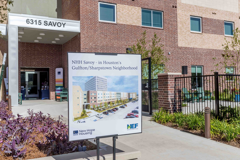 New Hope Housing Savoy, an affordable housing development in Houston, Texas, received a $750,000 subsidy from the Federal Home Loan Bank of Dallas via its member Comerica Bank and celebrated its grand opening today. (Photo: Business Wire)