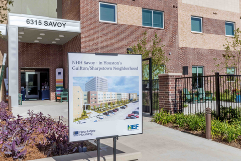 original New Hope Housing Savoy, an affordable housing development in Houston, Texas, received a $750,000 subsidy from the Federal Home Loan Bank of Dallas via its member Comerica Bank and celebrated its grand opening today. (Photo: Business Wire)