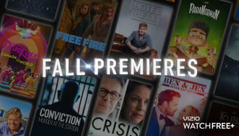VIZIO Releases a Fresh Slate of Free & Exclusive Programming for WatchFree+ Fall Premieres (Graphic: Business Wire)