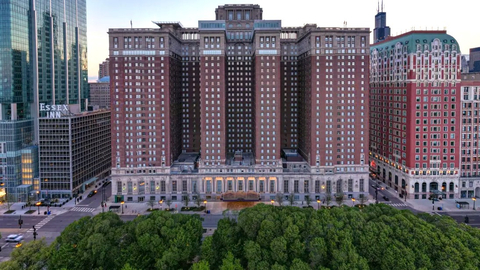 Hilton Chicago (1927) Chicago, Illinois. Credit: Historic Hotels of America and Hilton Chicago.