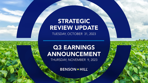 Benson Hill Announces Strategic Review Update and Third Quarter Earnings Release Dates (Graphic: Business Wire)
