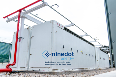 NineDot Energy's community battery storage site in the Northeast Bronx. (Photo: Business Wire)