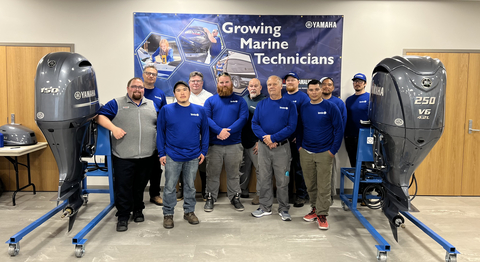 Yamaha co-hosted a Maritime Education Consortium to train outboard motor instructors and technicians in Valdez, Alaska. Two Yamaha trainers delivered Marine Certification Program curriculum to eleven instructors from the communities of Dillingham, Ketchikan, Soldotna, Juneau, Kodiak, Valdez, Kotzebue, Chevak, Kwigillingok, and Quinhagak. (Photo: Business Wire)
