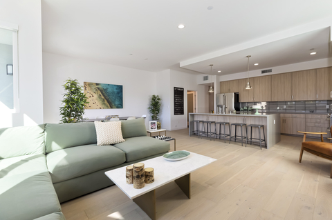 thumbnail GARFIELD 9 Open Concept Living, Dining, Kitchen - Floor Plan D (Photo: Jeff Ong, Courtesy of Markus Canter Berkshire Hathaway HomeServices California Properties)