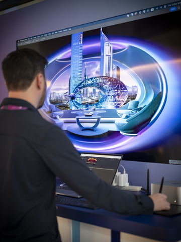 original An installation of how AI views Museum of the Future (Photo: AETOSWire)