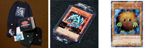 thumbnail GU will sell a limited number of 25th anniversary sweatshirt box sets containing all five types of sweatshirt hoodies and pullovers in this collection. The box includes a specially designed “Blue-Eyes Toon Dragon” card with the GU logo. Customers who purchase $50 (including tax) or more of items including Yu-Gi-Oh! Collection will receive a specially designed “Kuriboh” card with the GU logo as a gift. At stores, cards will be distributed on a first-come basis, while supplies last. (Photo: Business Wire)