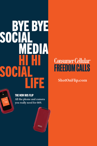 Consumer Cellular launches "Shot on Flip Phone" campaign highlighting the freedom that comes with options to communicate on your terms. (Graphic: Business Wire)
