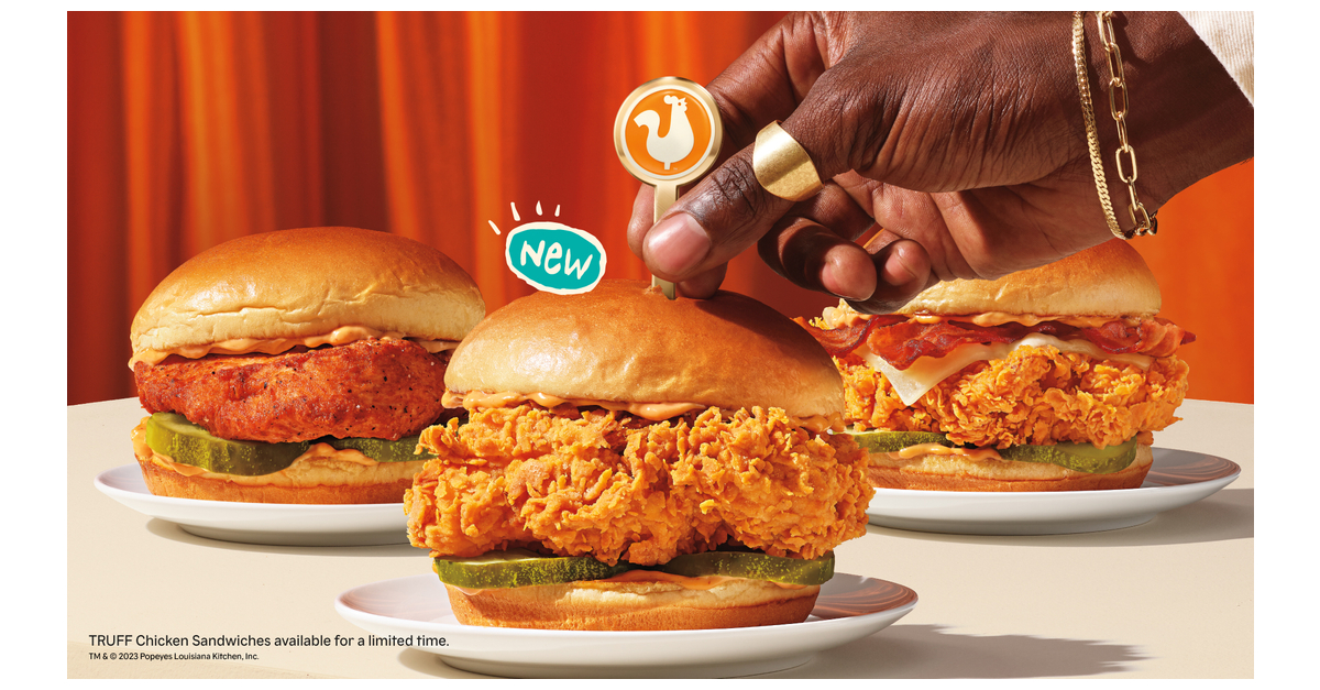 Popeyes Unleashes Spicy TRUFF Chicken Sandwich - QSR Magazine