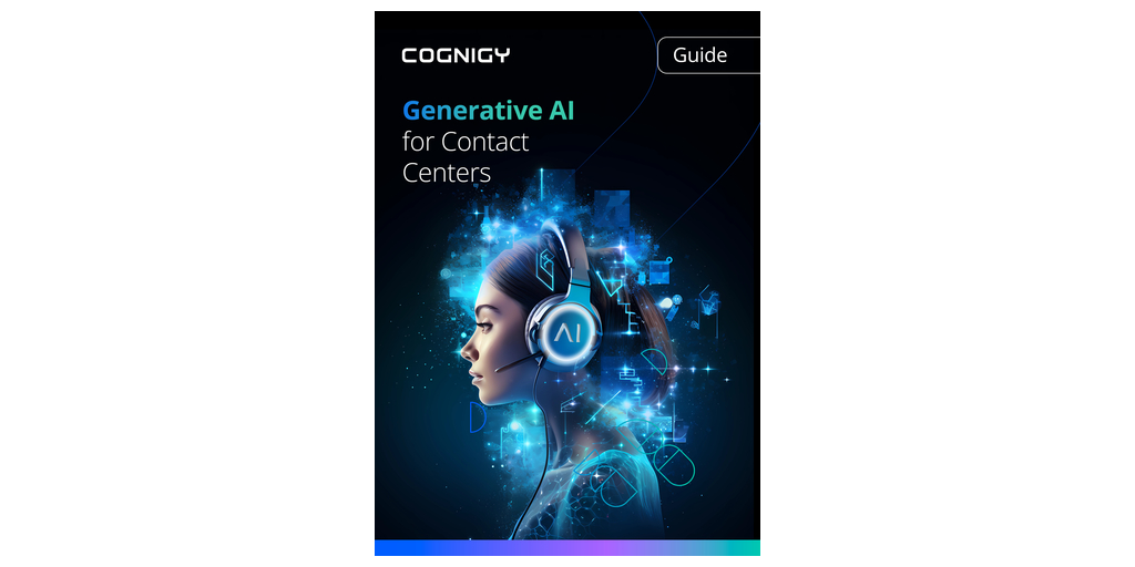 Cognigy Guide to Generative AI for Contact Centers NR image