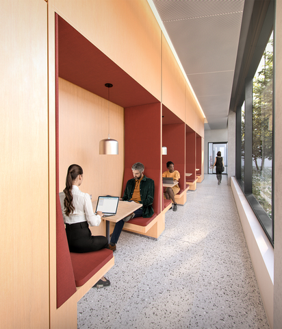 Weill Cornell Medicine's New Residence for Graduate and Medical Students, Study Nooks (Photo: Business Wire)