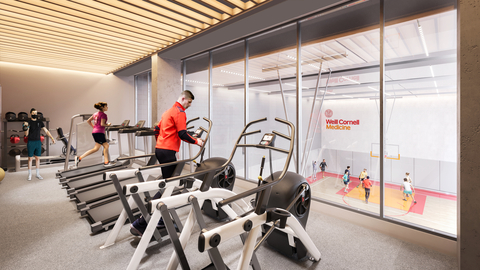 Weill Cornell Medicine's New Residence for Graduate and Medical Students, Cardio Room (Photo: Business Wire)