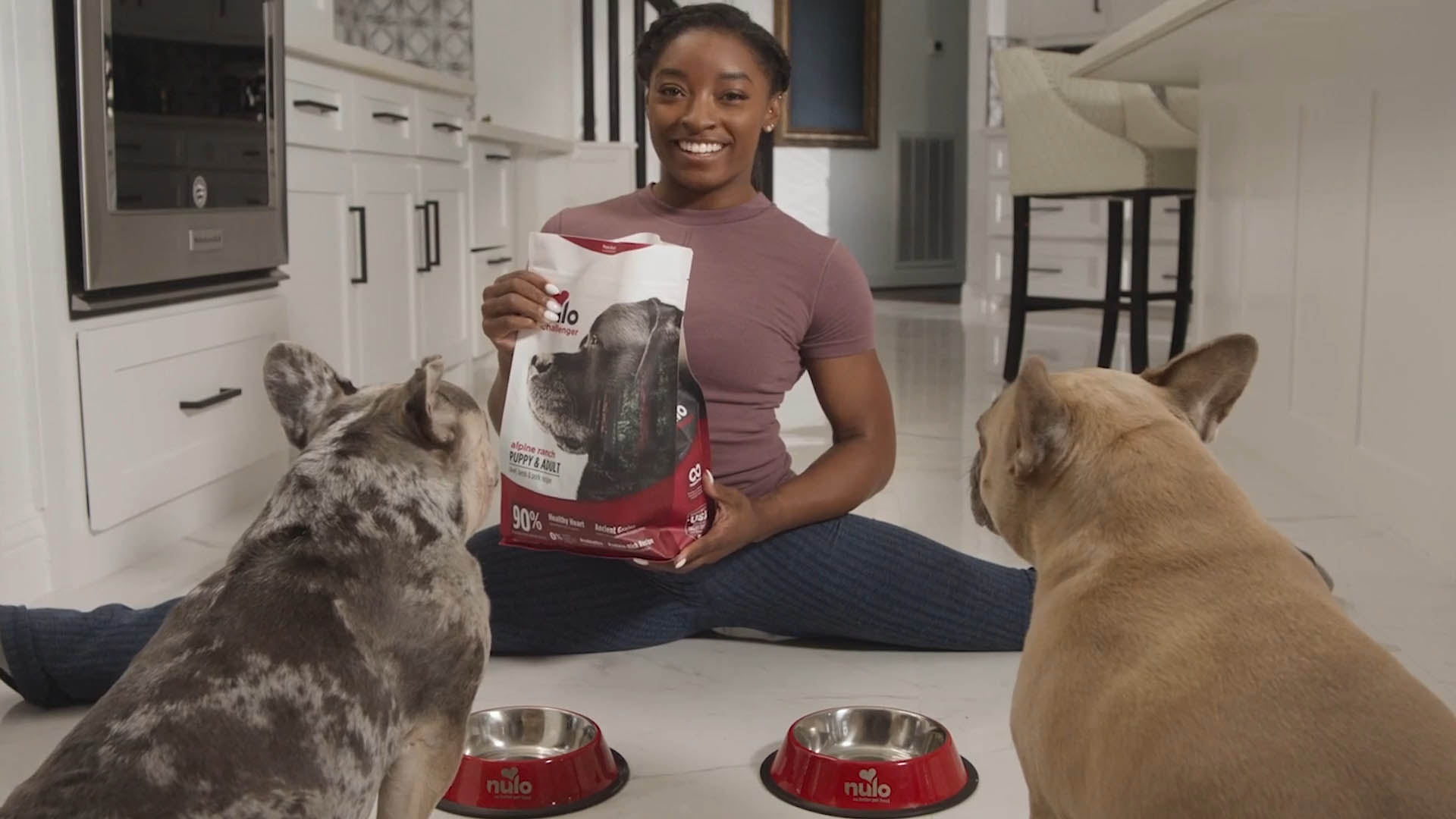 Simone Biles and her French Bulldogs team up with Nulo pet food on a new national campaign to "Fuel Incredible" moments. The campaign celebrates the special bond between parents and their pets and highlights Nulo’s mission to fuel a pet nutrition upgrade. Biles will front the campaign in her role as the newest ambassador for the Nulo brand.